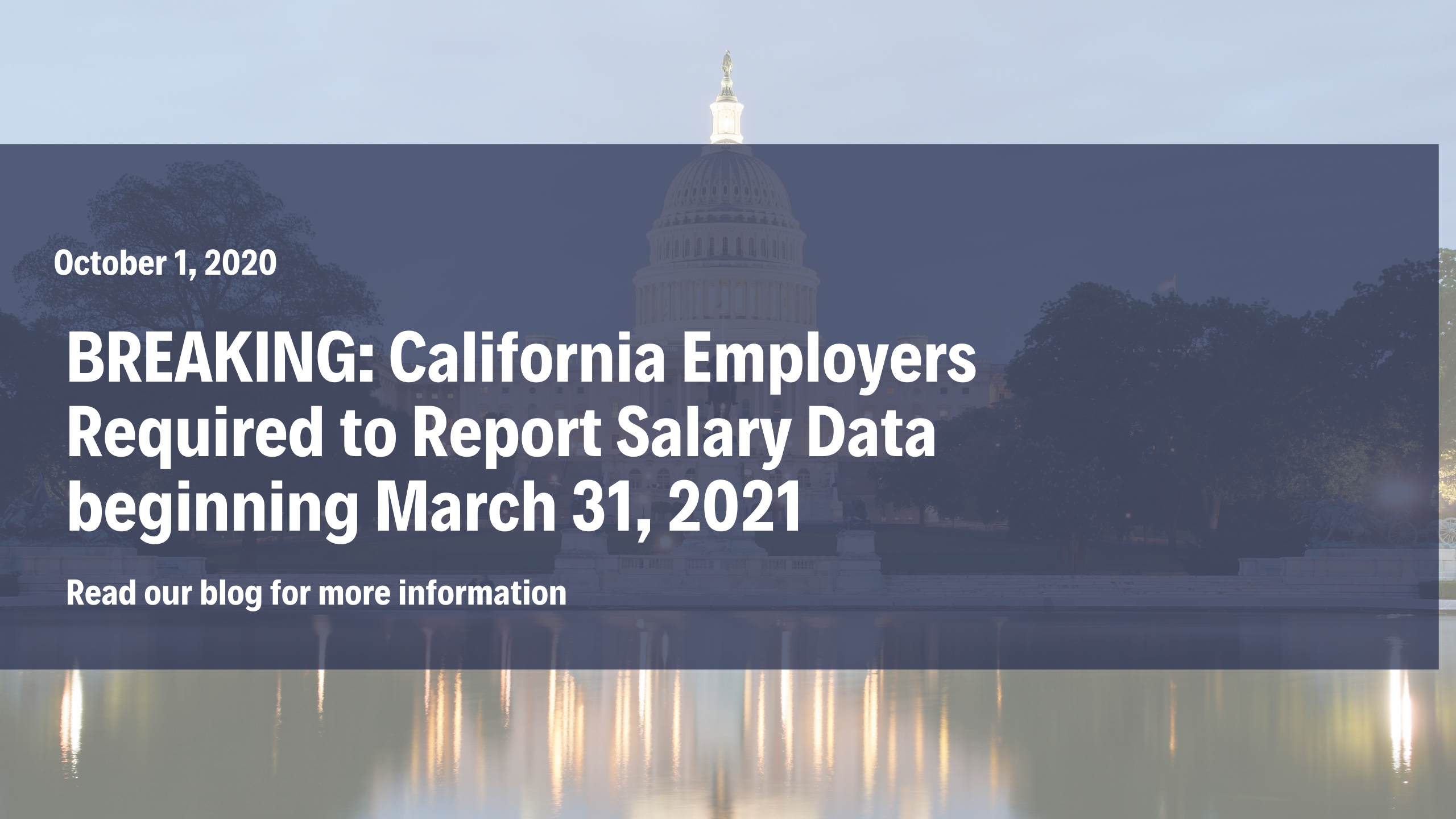 California Employers Required to Report Pay Data